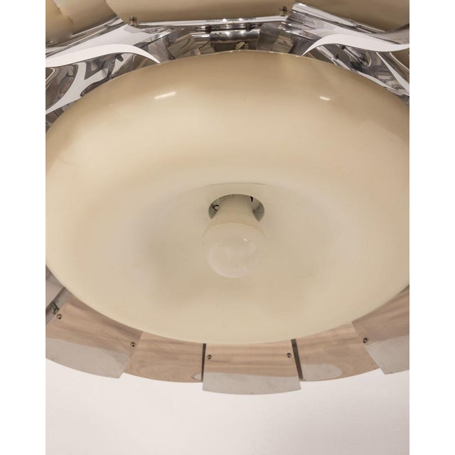 Metal Vintage Chandelier Mod. Pamela by E. Arcelli for Trunks, 1970s For Sale - Image 7 of 10