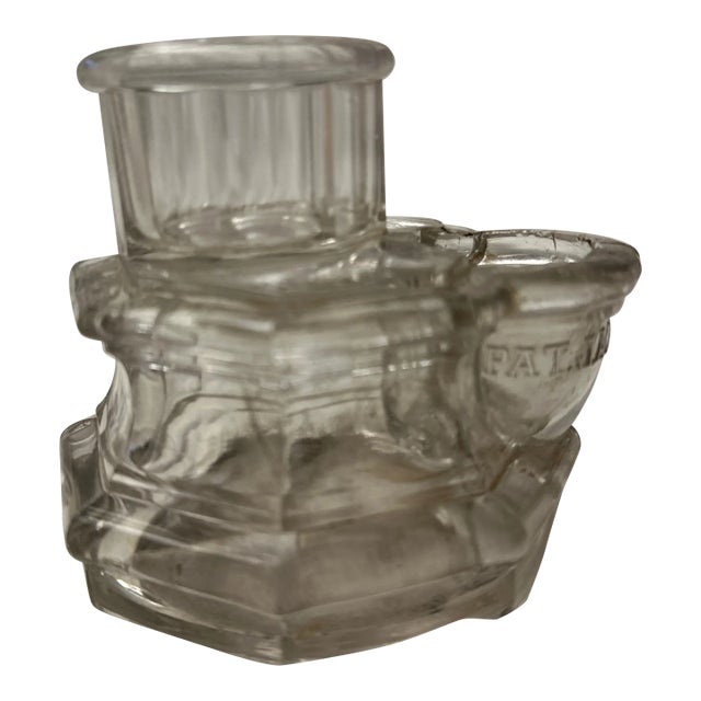 Antique Blown Glass Ink Well For Sale