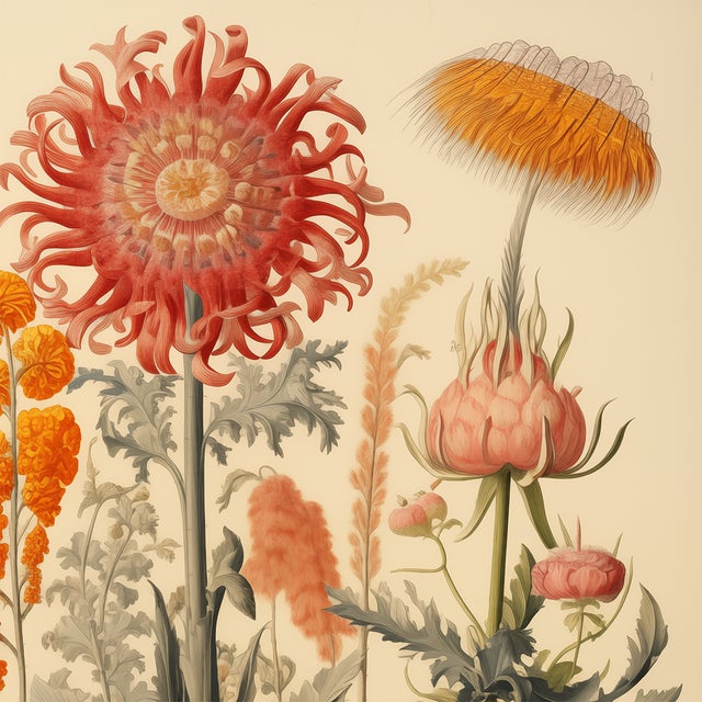 Antique Botanical Garden Study - Natural History Fine Art Print For Sale - Image 4 of 6