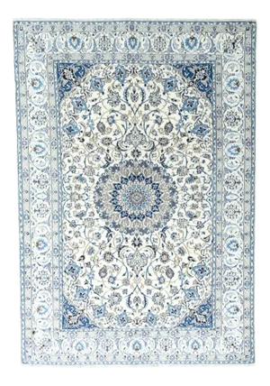 Hand-Knotted Oriental Rug with Silk