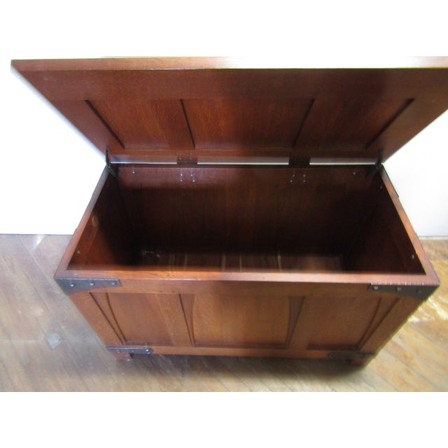 Stickley Mission Oak Arts and Crafts Style Blanket Chest For Sale - Image 6 of 11