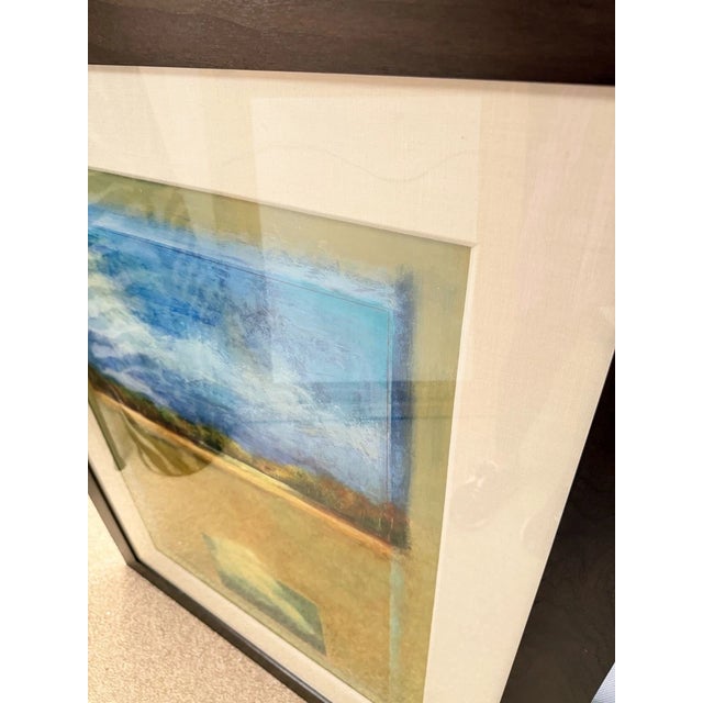 Fiona Hoop Signed Horizon Landscape Painting For Sale - Image 4 of 8