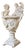 Classicist Marble Vase with Figural Decoration For Sale