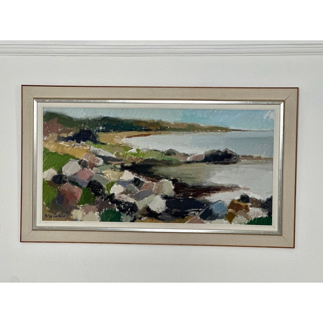 Helge Cardell, Coast, 1950s, Oil on Canvas, Framed For Sale - Image 15 of 18