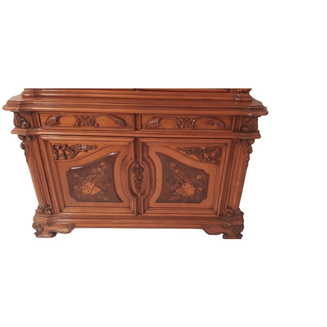 Wood Vertical Bookcase and Horizontal Sideboard from La Permanente Mobili Cantù, 1970s, Set of 2 For Sale - Image 7 of 18