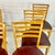 1940s Vintage Art Deco Italian Honey Stained Maple Back Slat Dining Chairs - Set of 6, After Gio Ponti For Sale - Image 6 of 13