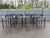 Set of Eight Attributed Artelano Black Leather Arm Chairs, Italy 1980s For Sale - Image 14 of 18