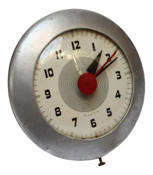 Art Deco Sentinel Wafer Wall Clock Designed by Henri Dreyfuss for Ingraham
