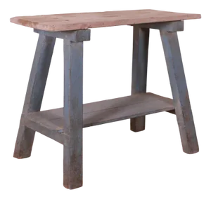 English Trestle Table in Pine, 1890s