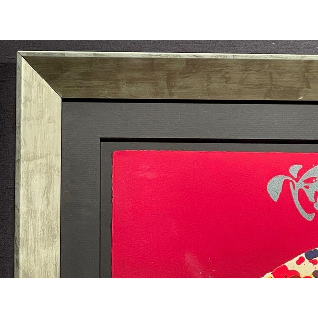 Impressionist 1980s Scott Sandell "Hurricane Glassing" Signed Numbered Mixed Media Art, Framed For Sale - Image 3 of 7