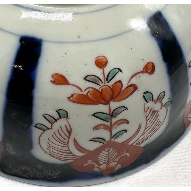 Antique 19th Century Japanese Imari Scalloped Bowl Meiji Kinrande Porcelain - 8.5” For Sale - Image 11 of 15