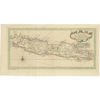 Antique Map of Java Indonesia, 1750 For Sale