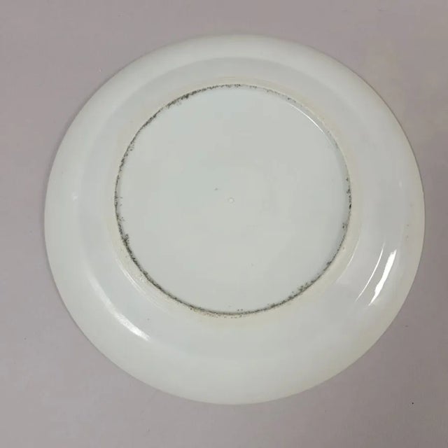 19th C Antique Chinese Rose Medallion Porcelain Plate For Sale - Image 4 of 5