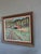 1930s 1939 Mid-Century Modern 'The Red Cabin' Vintage Original Expressive Landscape Oil Painting, Framed For Sale - Image 5 of 11