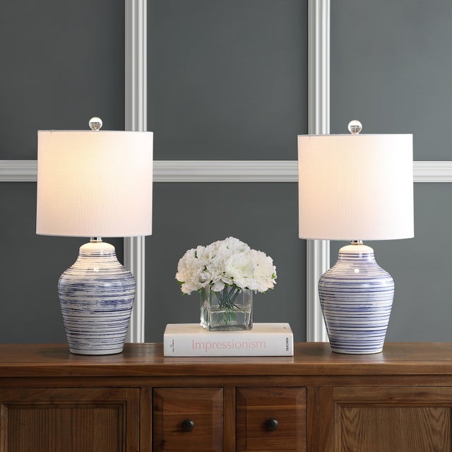 Martin Table Lamp in White - a Pair For Sale In Philadelphia - Image 6 of 8