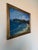 A beautiful 1982 original oil on canvas by Yarda Grish, depicting a serene coastal landscape with turquoise waters,...