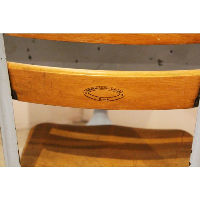 Wood Mid-20th Century American Seating Company Child's School Desk For Sale - Image 7 of 16