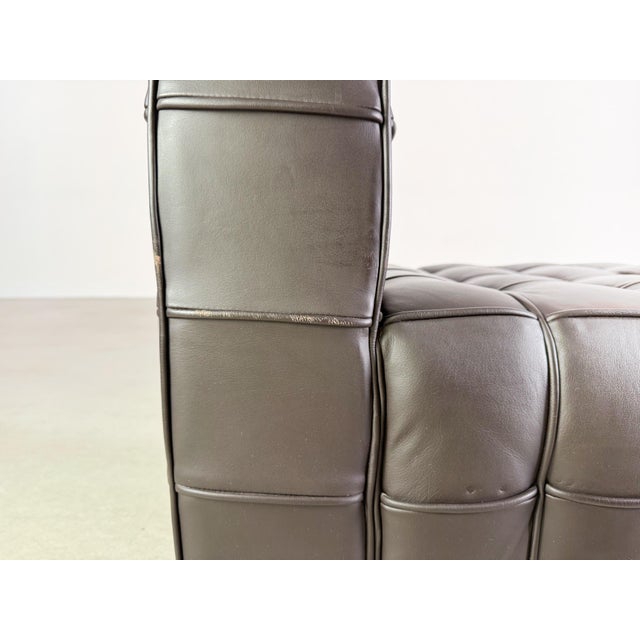 Silver Pullman Recamiere Lounger in Leather from Lambert For Sale - Image 8 of 11