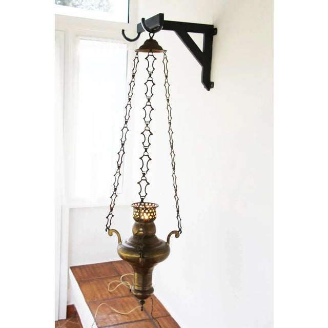 19th CenturyPortuguese Baroque Brass Chandelier For Sale - Image 11 of 13