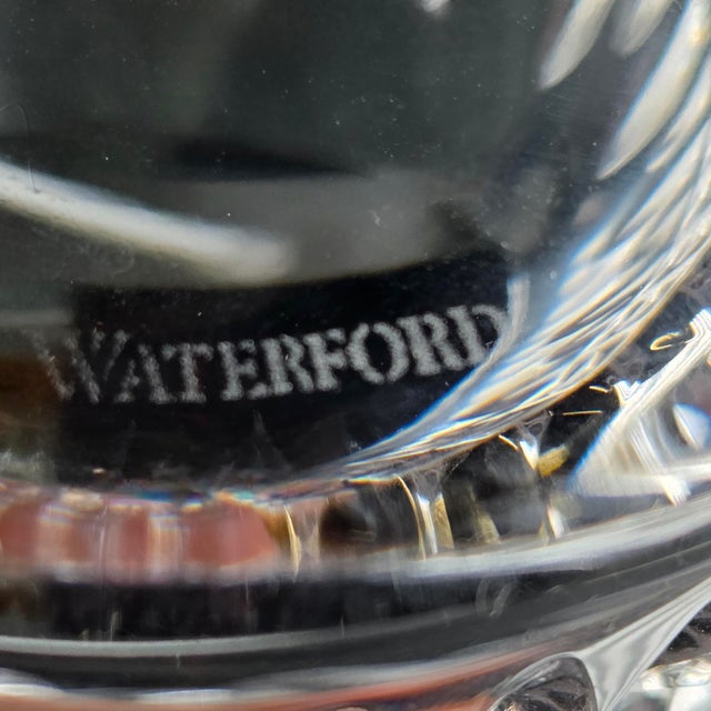 1990s Waterford Lismore Diamond Irish Crystal Double Old Fashioned Glass For Sale - Image 9 of 10
