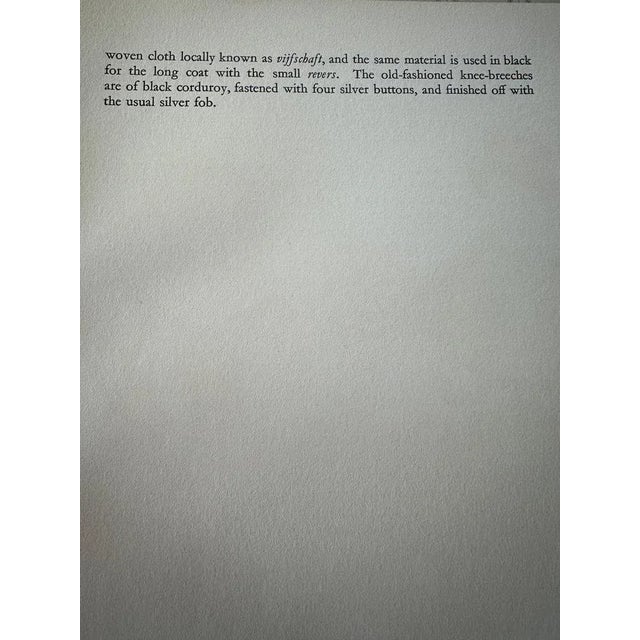 Vincent, Brooks, Day & Son, Staphorst Ceremonial Dress with Shell Hat and Silver Fobs, 1932, Paper For Sale - Image 9 of 11