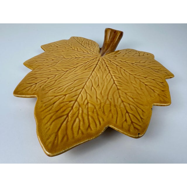 Yellow Vintage Serving Tray from Vallauris, 1970s For Sale - Image 8 of 8