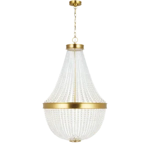 Chapman & Myers by Visual Comfort Studio Summerhill Medium Chandelier, Burnished Brass
