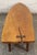 Artist made mid-century style coffee table with a wonderful live edge around the table. Set on tapered legs and featuring...