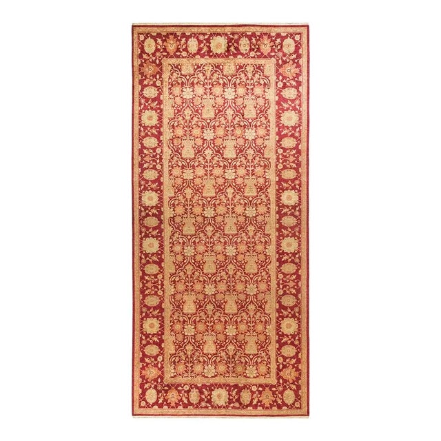 Eclectic Collection Hand-Knotted Area Rug - Red 6' 1" x 13' 6" For Sale - Image 4 of 4