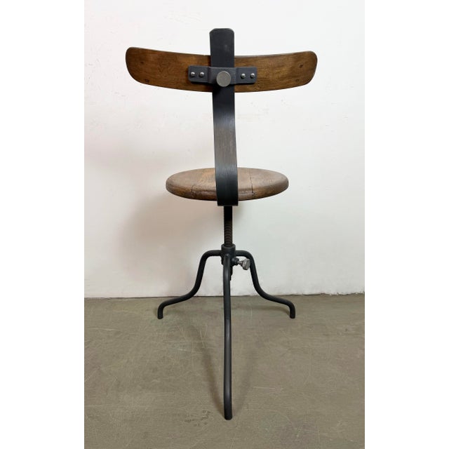 Industrial Factory Swivel Chair, 1950s For Sale - Image 11 of 18