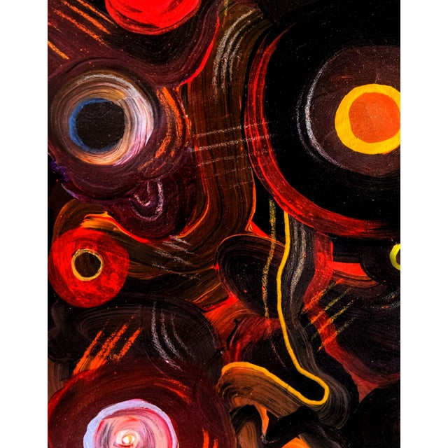 Abstract "Sailor's Delight, Sailor's Warning", Acrylic on Canvas Painting by Ara Deinde For Sale - Image 3 of 3