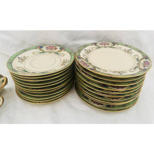 Vintage Black Knight "Hathaway" 34 Piece China Set For Sale - Image 9 of 11