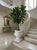 White Neoclassical Style Cast Resin Cache Pot With Acanthus Leaf Detail For Sale - Image 8 of 11