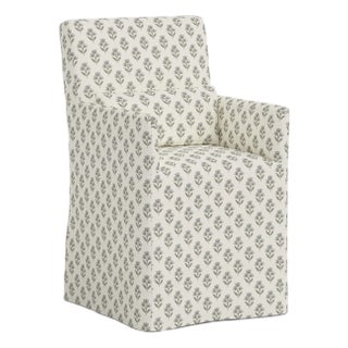 Slipcover for Stoffer Home x Cloth & Company for Lindy Dining Armchair in Francie Floral Flint For Sale