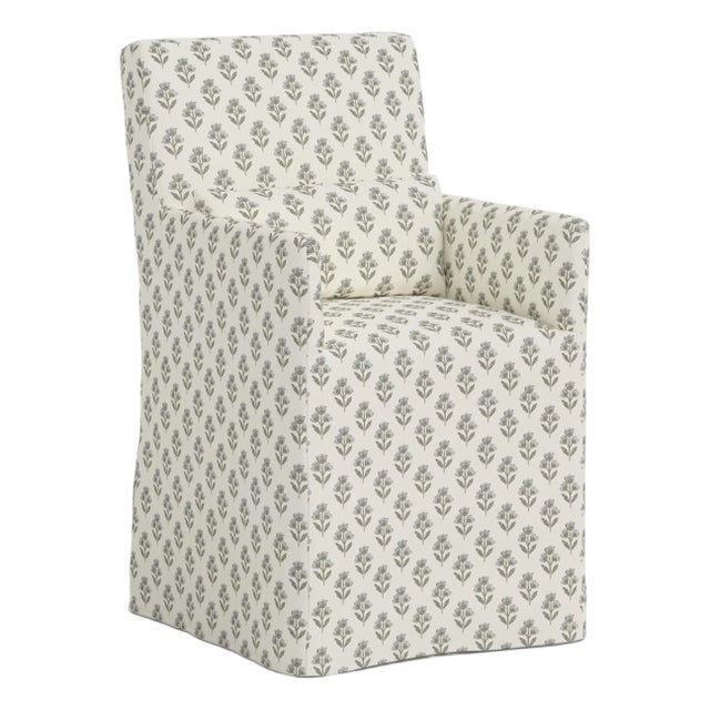 Slipcover for Stoffer Home x Cloth & Company for Lindy Dining Armchair in Francie Floral Flint For Sale