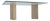 Mid‑Century Italian Dining Table With Glass Top and Travertine Base, 1970s For Sale