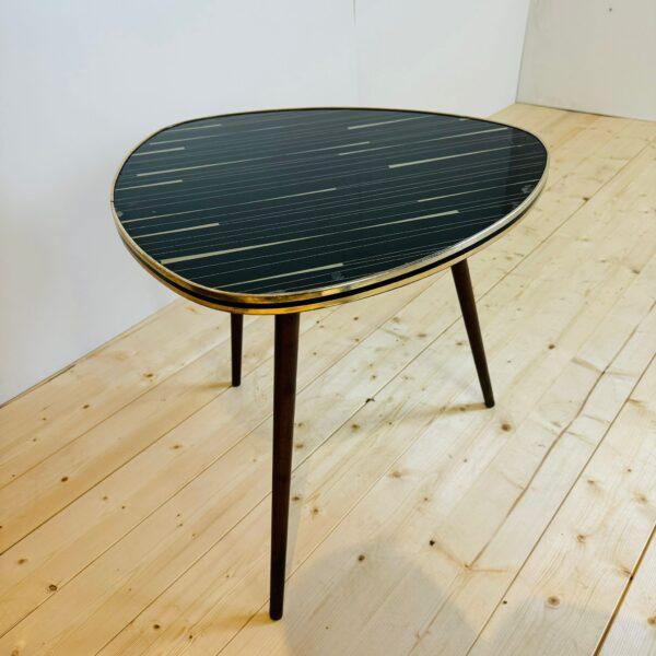 German Enamelled Wood and Glass Coffee Table, 1960s For Sale - Image 5 of 5