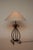 Large Scrollwork Metal Table Lamp, in Very Good conditions. Designed 1970 to 1979 European Plug (up to 250V).The wiring of...