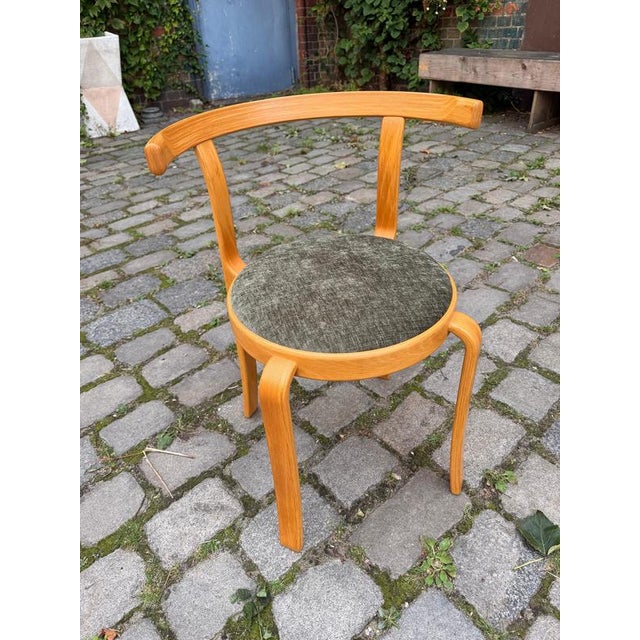 Wood Armchair Series 8000 in Green and Upholstered Beech, by Thygesen & Sørensen for Magnus Olesen For Sale - Image 7 of 11
