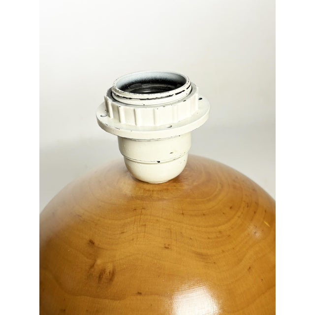 Wooden Ball Lamp, France, 1980 For Sale - Image 6 of 12