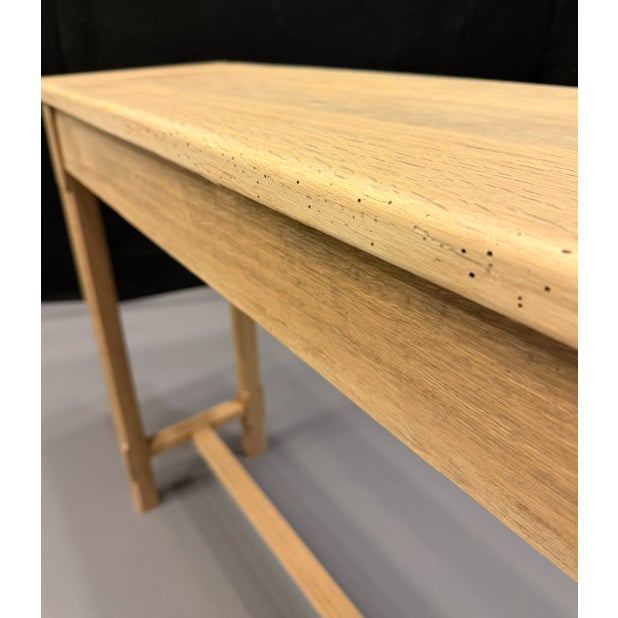 Hand Made Oak Console Table For Sale - Image 9 of 10