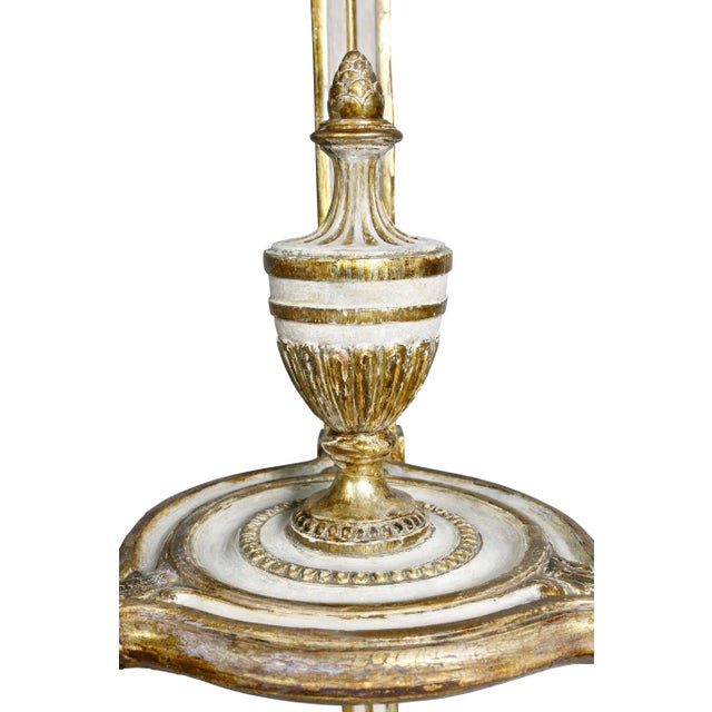 Early 19th Century Swedish Neoclassical Giltwood and Painted Torchere - a Pair For Sale - Image 5 of 10