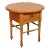Eddy West Round Pine One Drawer Side Table For Sale