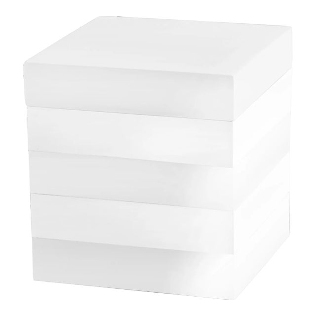 Cabana Bath Accessories - Cotton Jar White For Sale