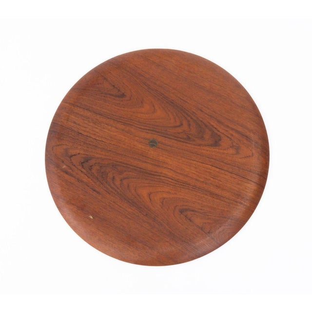 Brown Fritz Hansen Teak Folding Tray Table For Sale - Image 8 of 9