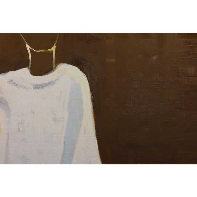 White Large Contemporary Horse Painting. Man on Horseback - Marcus Aurelius 200 X 180 Cm For Sale - Image 8 of 14