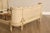 Metal Antique French Louis XVI Style Painted & Upholstered Full Size Bed Frame For Sale - Image 7 of 18