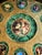 Metal Rococo Round Dining Table With Gold Details & Green Finish For Sale - Image 7 of 7