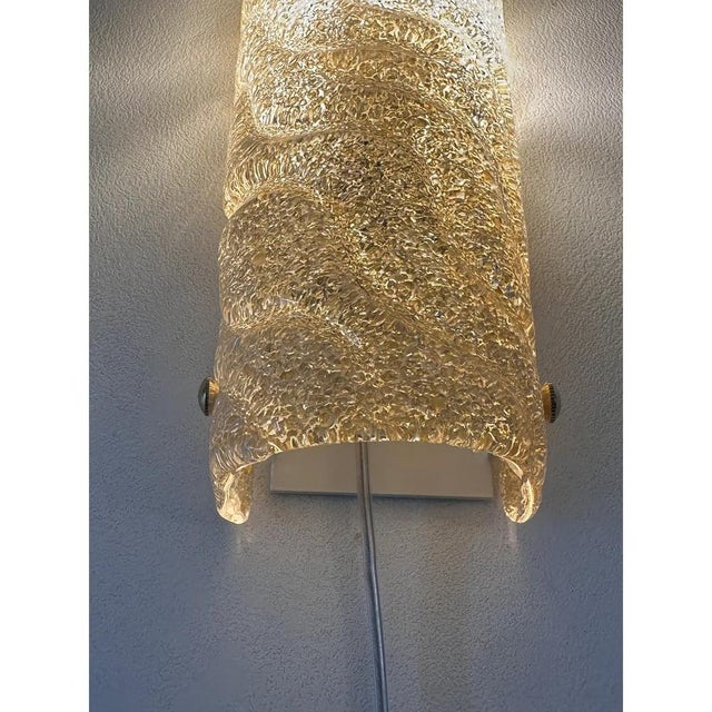 Venetian Gold Graniglia Murano Glass Wall Sconce by Simoeng, Set of 4 For Sale - Image 6 of 14