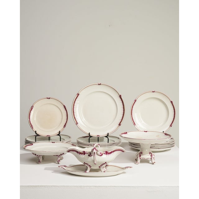 1900 - 1909 France White Porcelain Dinnerware Set For Sale - Image 11 of 18